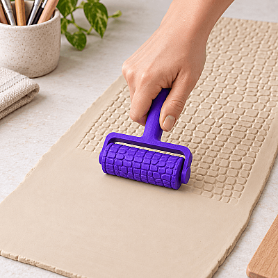 5 cm Desenli Baskı Rulosu | Seramik, Kil, Oyun Hamuru ve Sanat Etkinlikleri İçin (1)