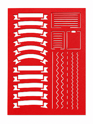 5’li Şekil Şablon Seti 15x21 cm | Çizim, Boyama, Kağıt ve Hobi Etkinlikleri - 4