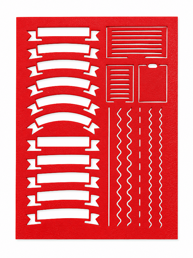 5’li Şekil Şablon Seti 15x21 cm | Çizim, Boyama, Kağıt ve Hobi Etkinlikleri - 4