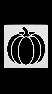 Balkabağı Stencil Şablon 10x10 cm – Halloween Sonbahar Boyama ve Dekorasyon Şablonu - 3