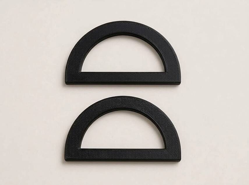 Çanta Yapım Seti Dikdörtgen Çanta Tabanı ve 2 Adet Çanta Sapı 20x11 cm Siyah - 3