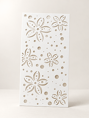 Desenli Stencil Şablon | Duvar, Hobi, Boyama ve Dekorasyon 11,5 x 22 cm  - 4