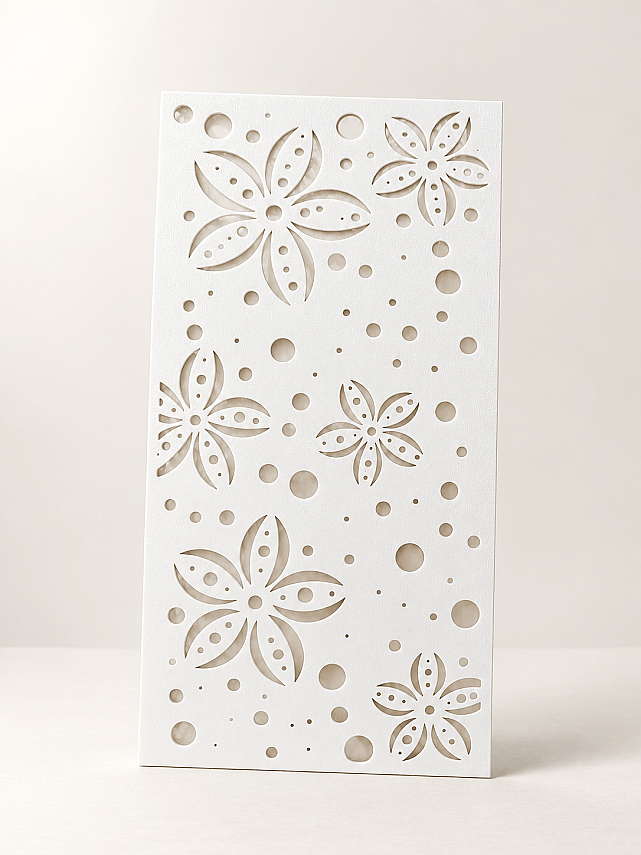 Desenli Stencil Şablon | Duvar, Hobi, Boyama ve Dekorasyon 11,5 x 22 cm  - 4