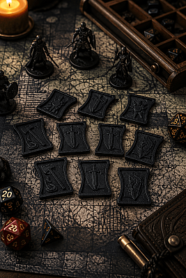 DND Coin Token Seti 25 Parça 5 Farklı Tasarım Masaüstü Rol Yapma Oyunu Oyun Jetonları - 3